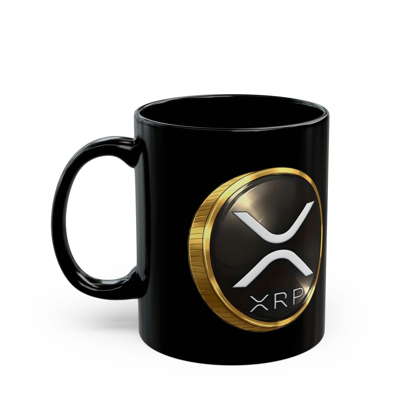 XRP Crypto Coin Black Mug - Coffee Cup