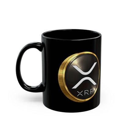 XRP Crypto Coin Black Mug - Coffee Cup