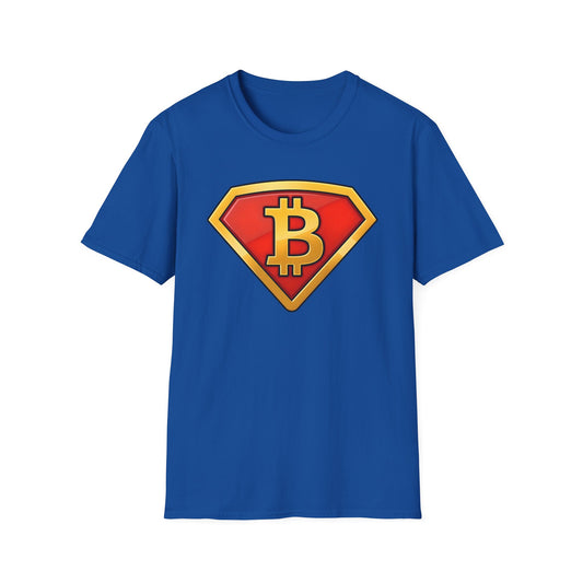 Super Bitcoin Hero Unisex T-Shirt - Cryptocurrency Lover Tee