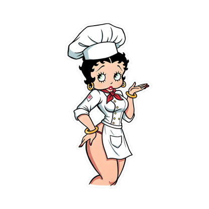 Betty Boop Chef Vinyl Decal Sticker