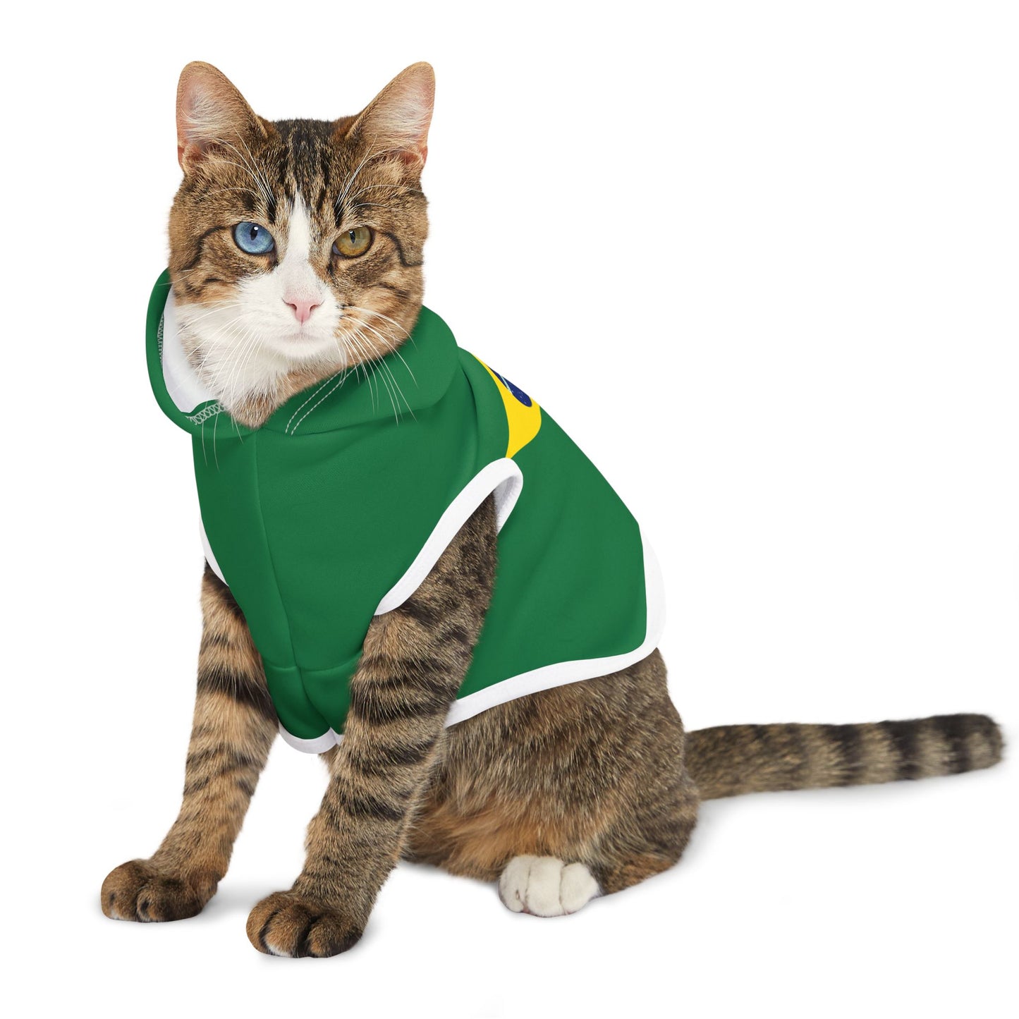 Brazilian Flag - Pet Hoodie