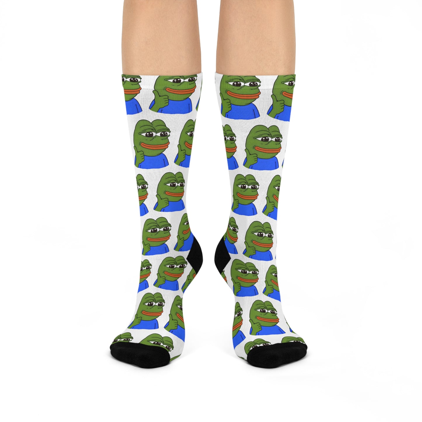 PEPE Meme | Cushion Crew Socks