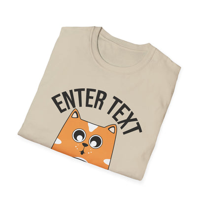 Custom Cat Coffee Design | Unisex Casual Tee