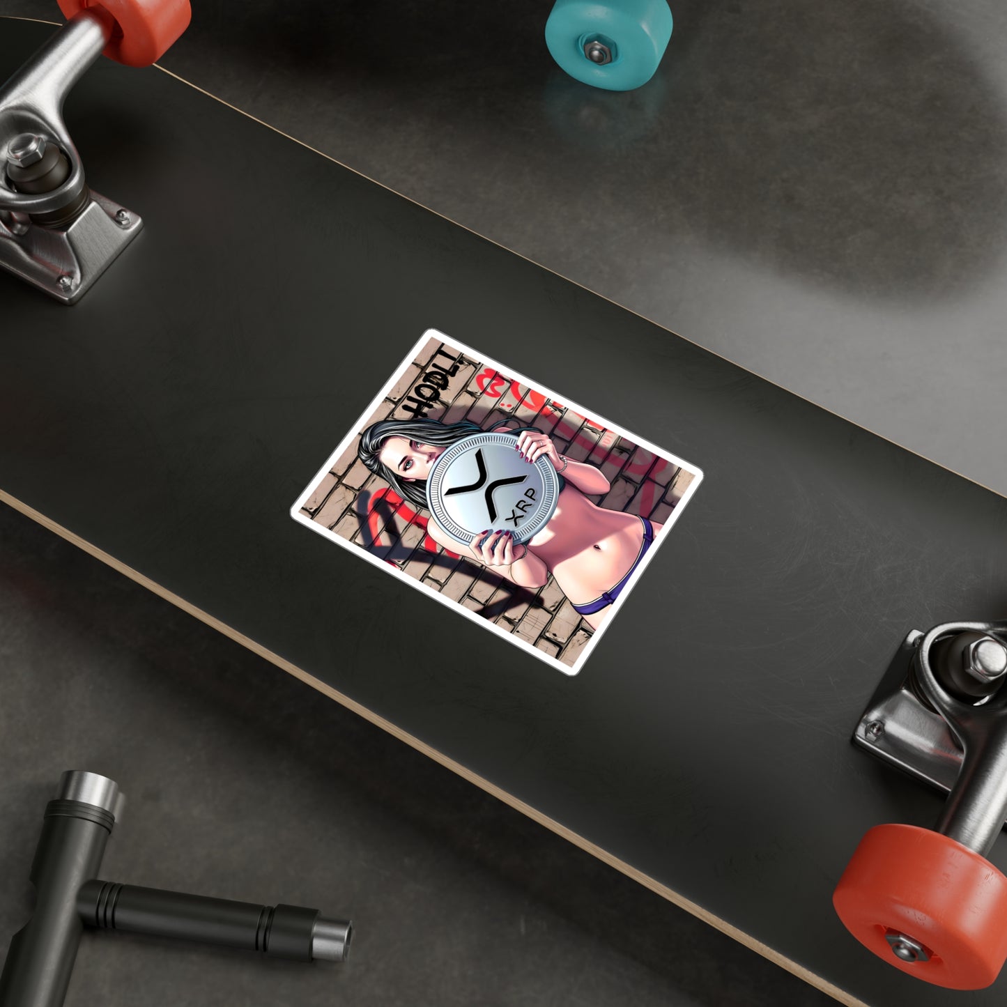 XRP hodl model | Kiss-Cut Vinyl Decals, Cryptocurrency Stickers