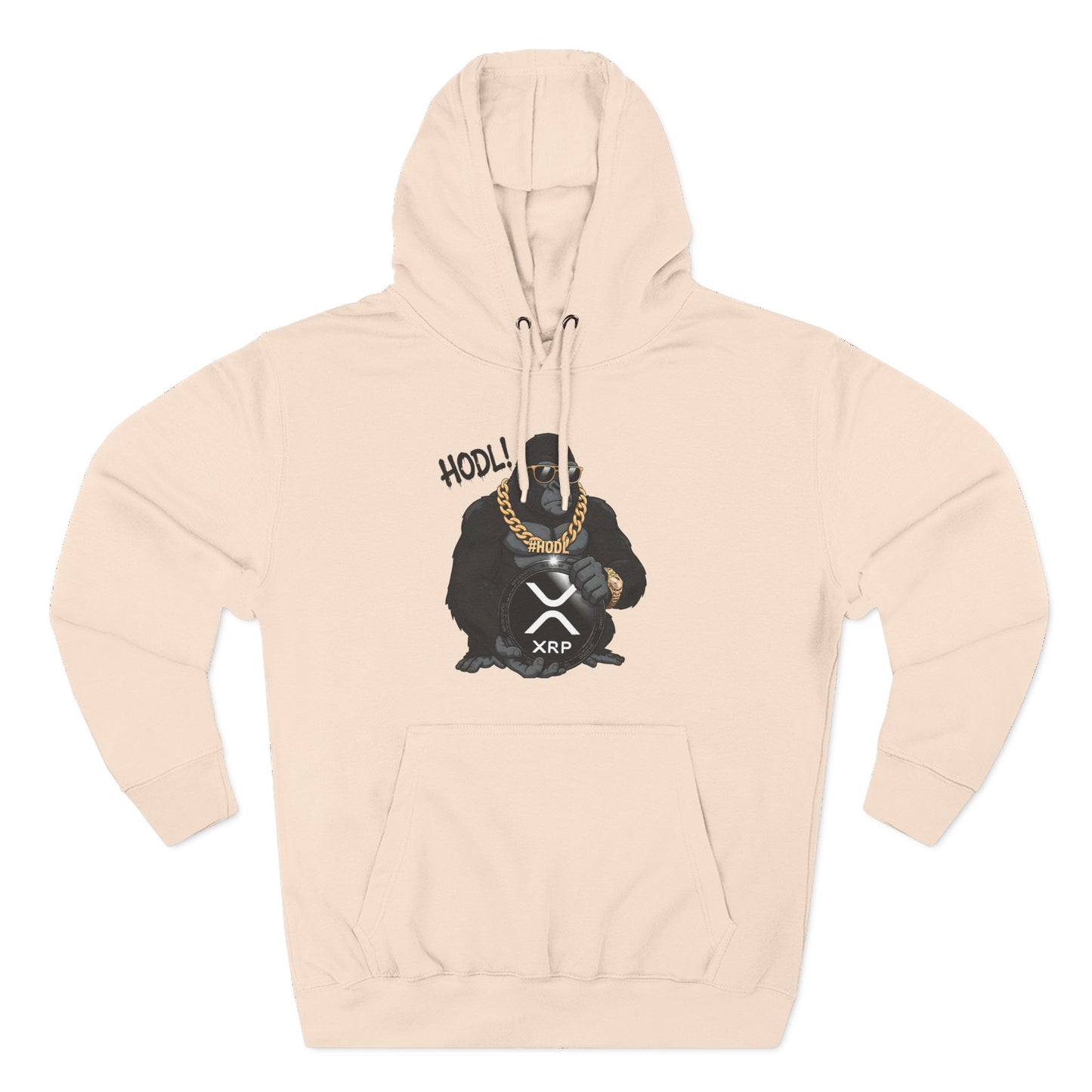 Hodl XRP Graphic Hoodie, Cryptocurrency Apparel, Funny Crypto Sweatshirt, Gifts for Crypto Enthusiasts, Stylish Fleece Hoodie