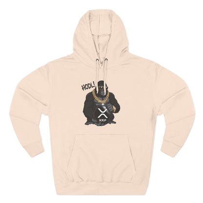 Hodl XRP Graphic Hoodie, Cryptocurrency Apparel, Funny Crypto Sweatshirt, Gifts for Crypto Enthusiasts, Stylish Fleece Hoodie