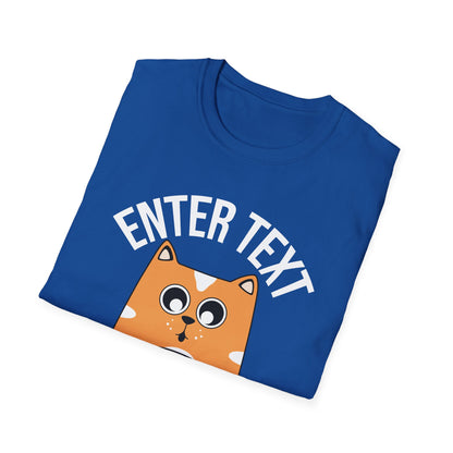 Custom Cat Coffee Design | Unisex Casual Tee