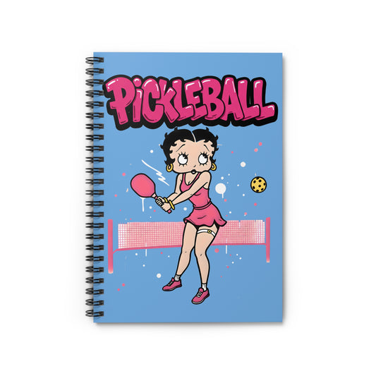 Pickleball Betty Themed Spiral Notebook