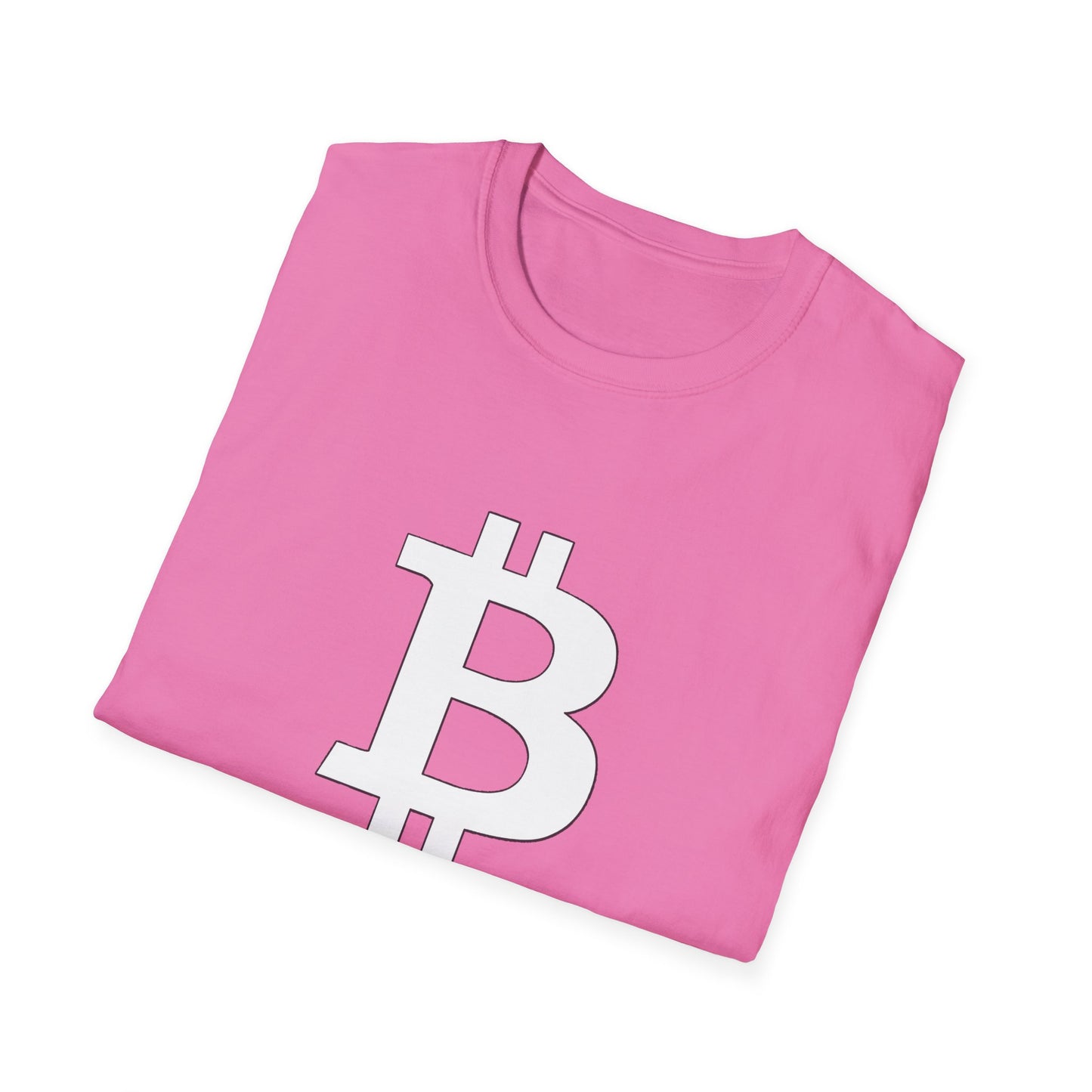 Bitcoin white logo | Softstyle T-Shirt