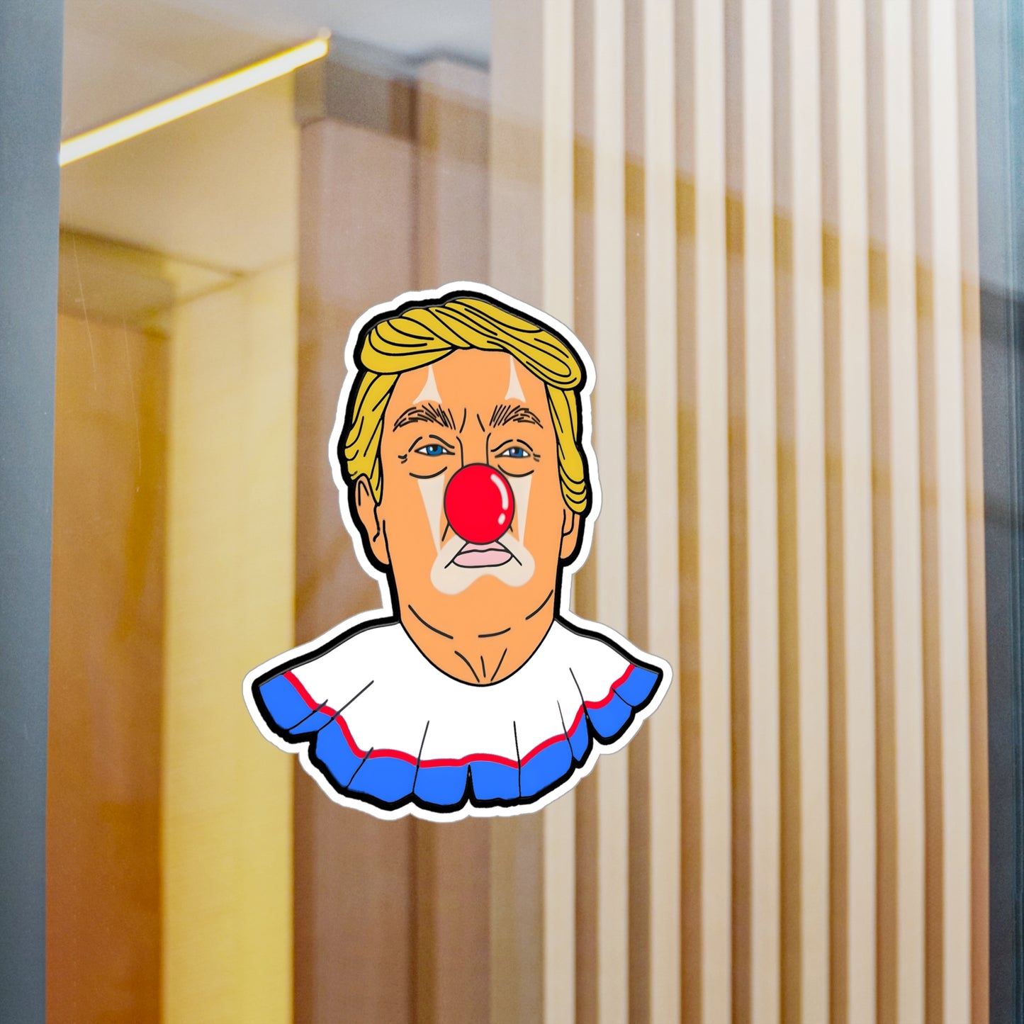 Anti-Trump Clown 1 - Kiss Cut Vinyl Sticker