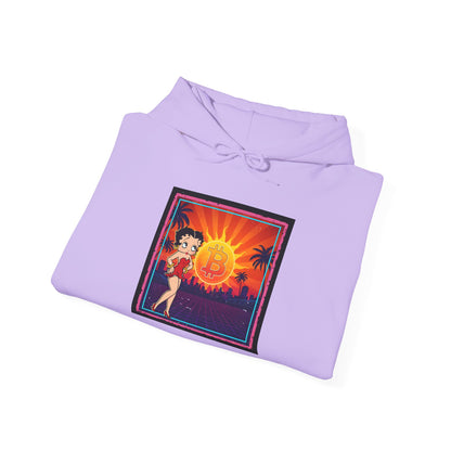 Bitcoin Betty Boop Sunrise | Unisex Heavy Blend Sweatshirt