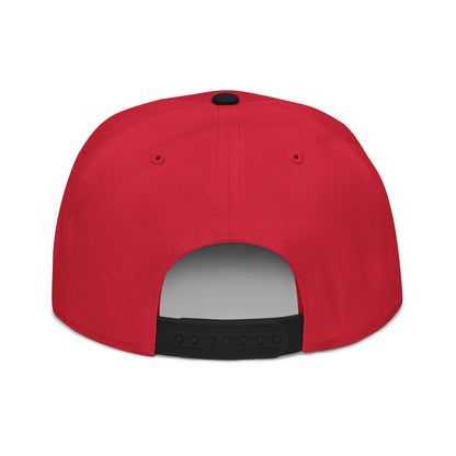 Ethereum Snapback Hat - Red Embroidered Cap for Crypto Enthusiasts