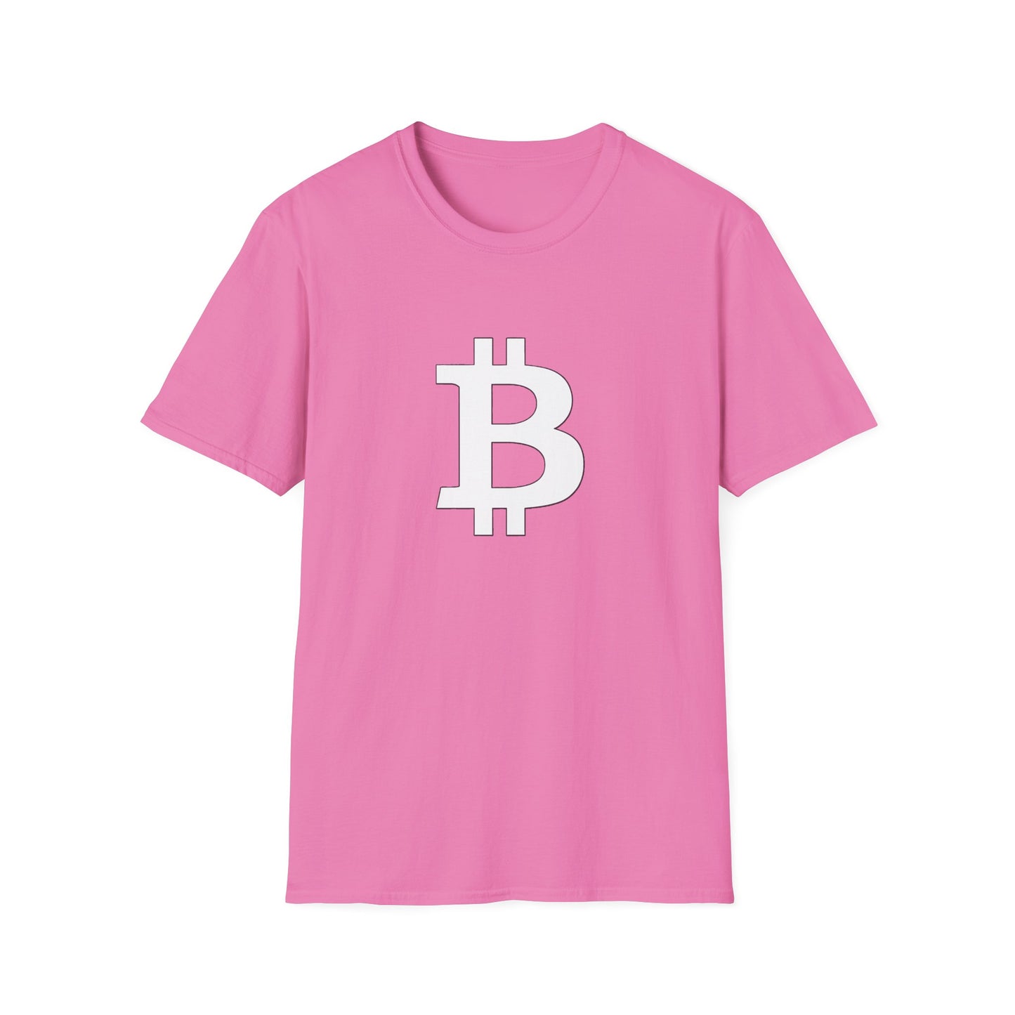 Bitcoin white logo | Softstyle T-Shirt