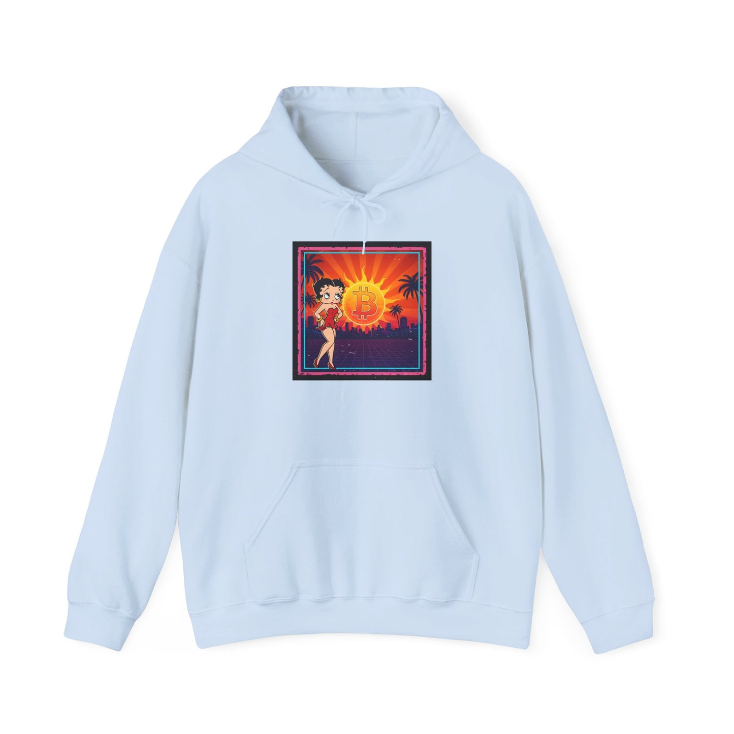 Bitcoin Betty Boop Sunrise | Unisex Heavy Blend Sweatshirt