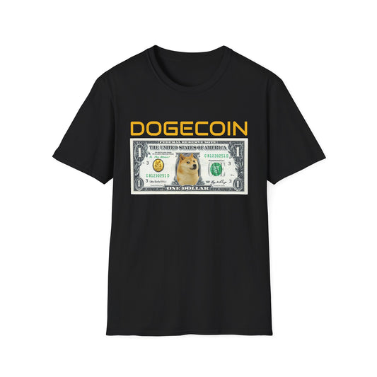 Dogecoin T-Shirt, Cryptocurrency Humor Tee, Unisex Graphic Shirt, Meme Apparel for Crypto Enthusiasts, Gift for Doge Fans