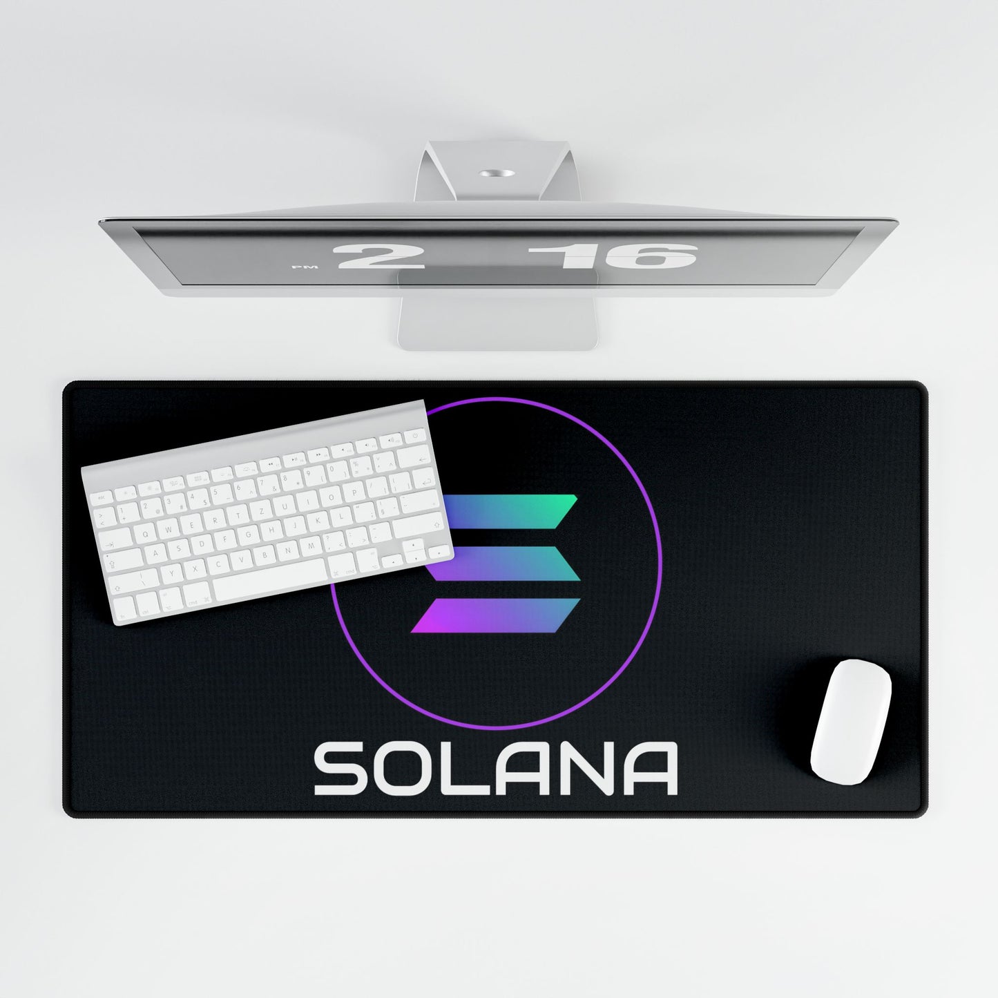 Sleek Solana Crypto Desk Mat