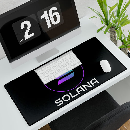 Sleek Solana Crypto Desk Mat