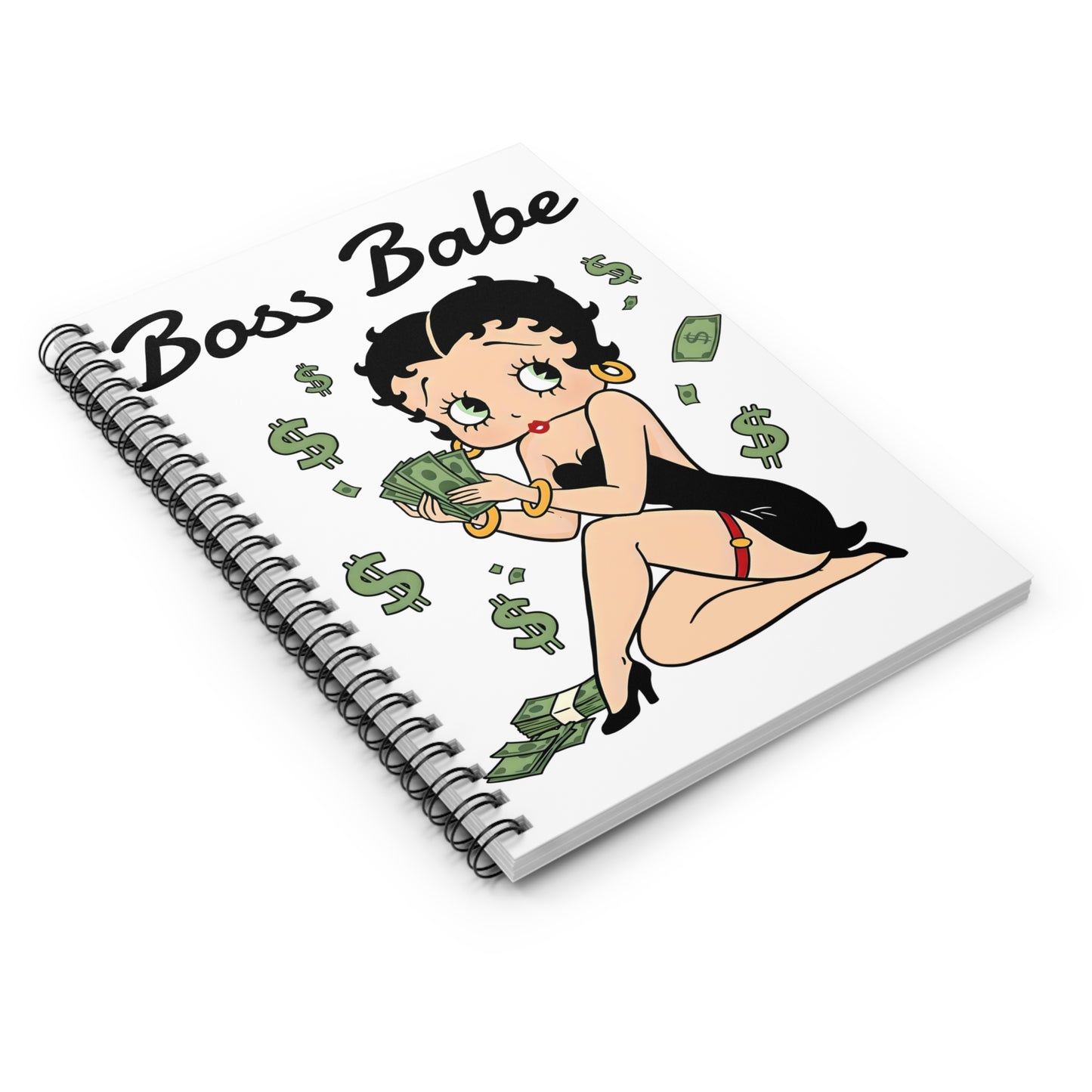 Boss Babe Spiral Notebook - Empowering Stationery for Entrepreneurs, Gifts for Boss Ladies, Journal for Goal-Setting, Cute Office Supplies