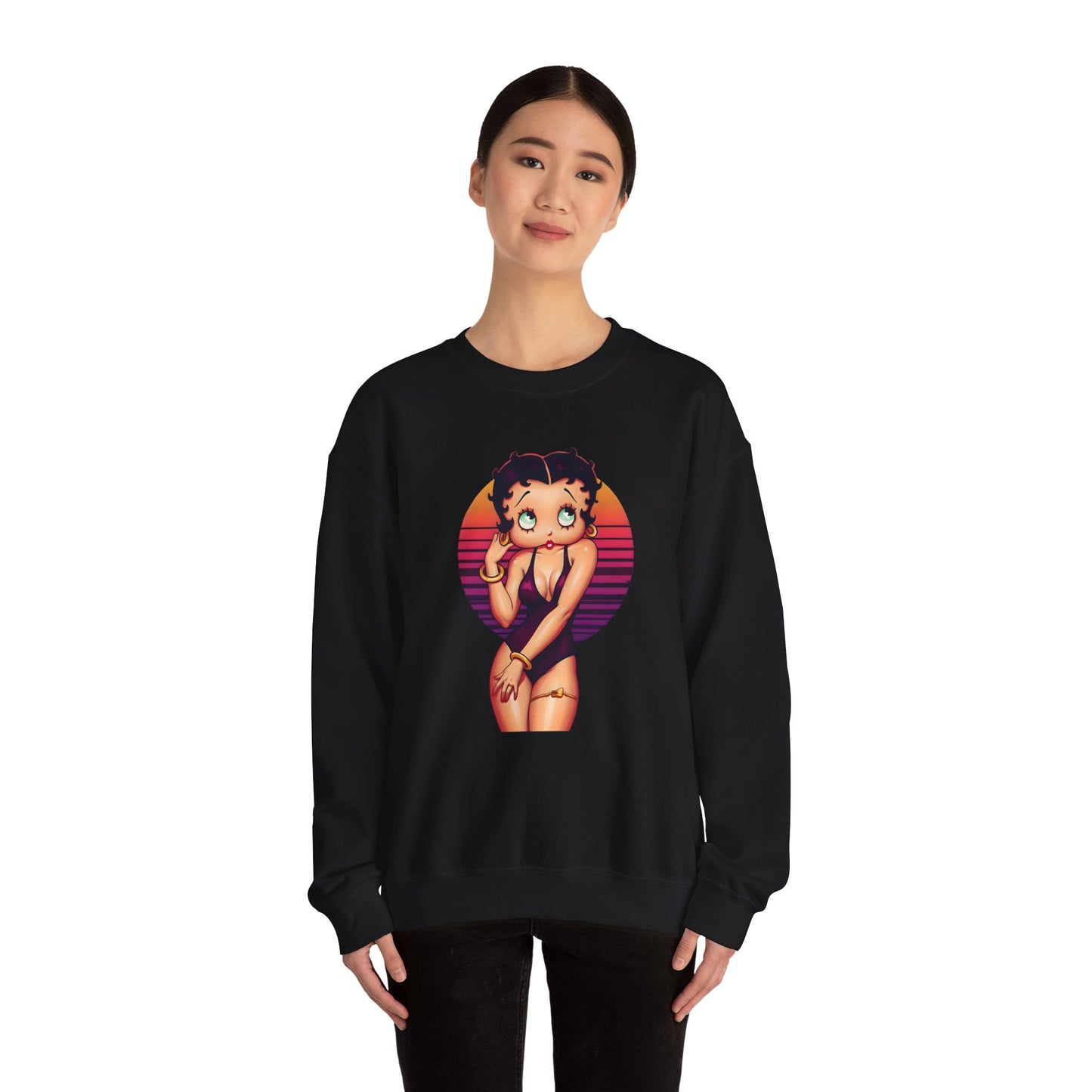 Betty Boop-Inspired Vintage Sweatshirt