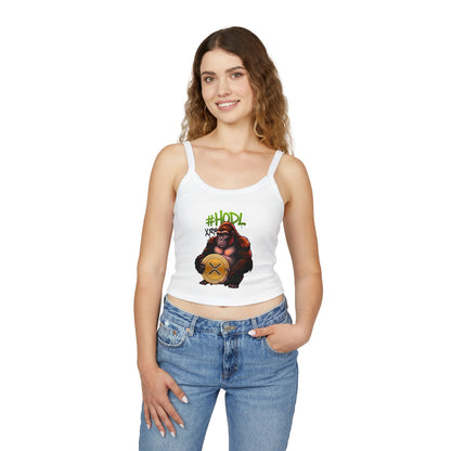 XRP #HODL Ape Crypto - Women's Strap Tank Top