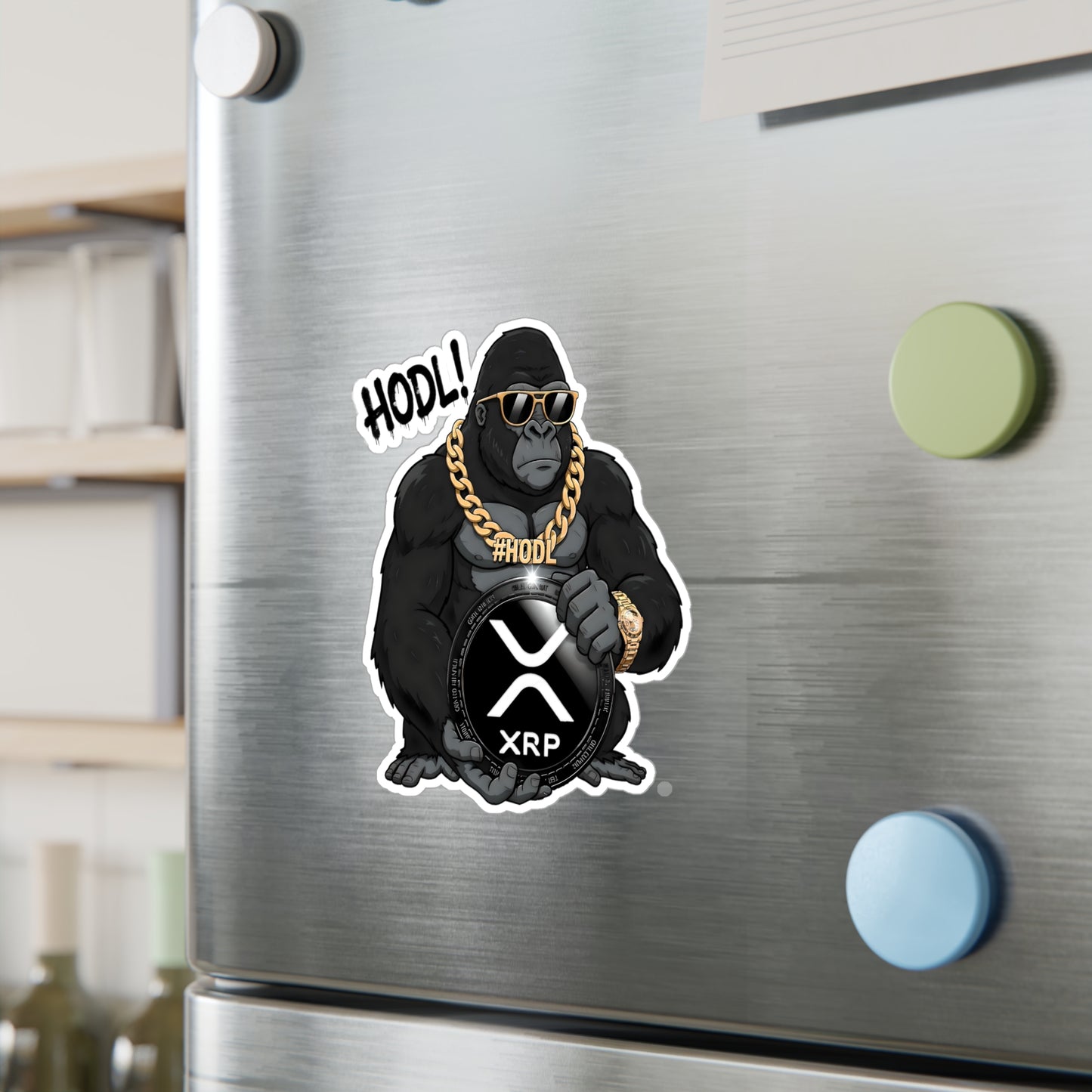 XRP Ape #HODL | Vinyl Stickers