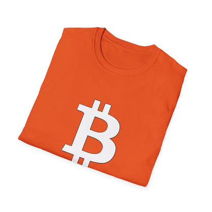 Bitcoin white logo | Softstyle T-Shirt