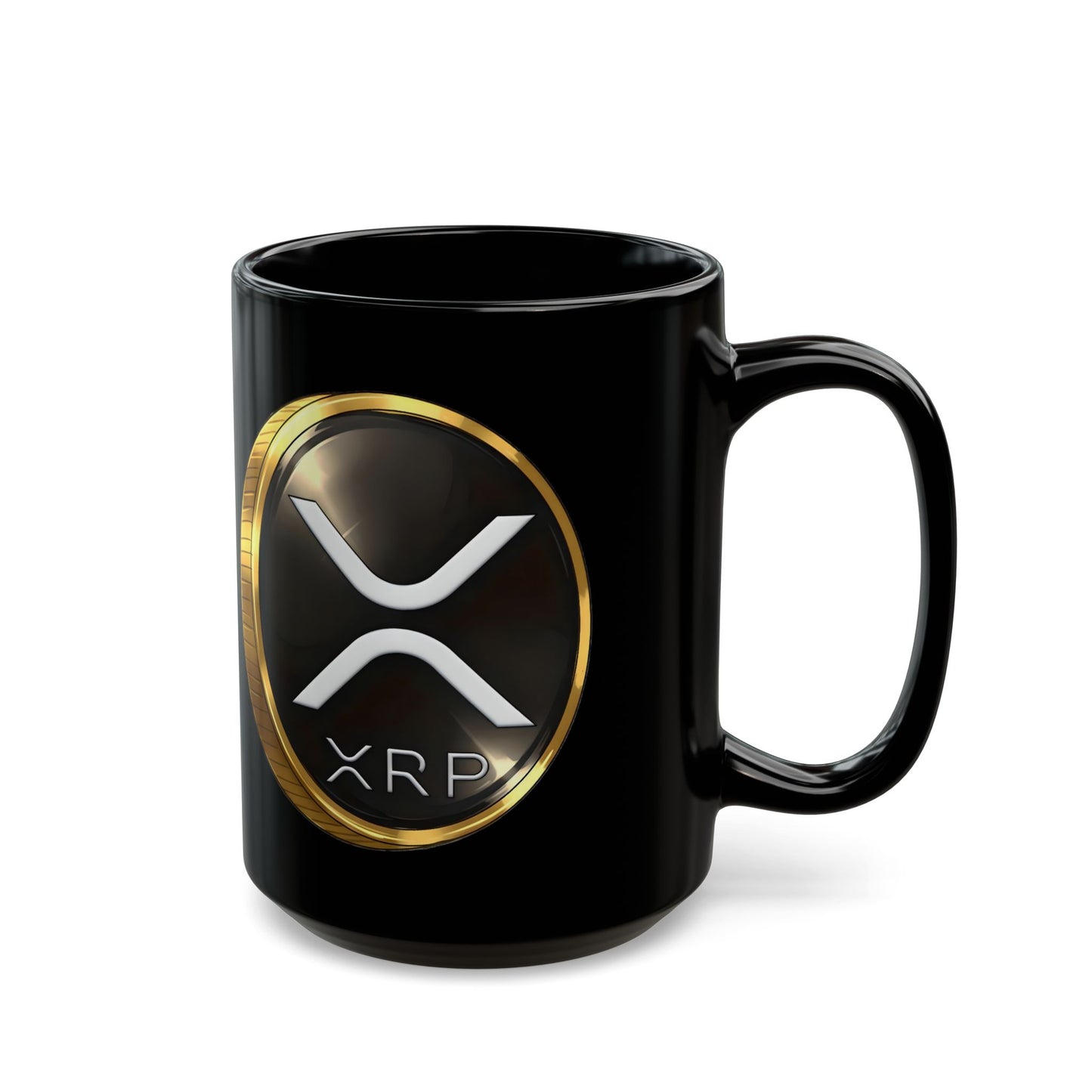 XRP Crypto Coin Black Mug - Coffee Cup