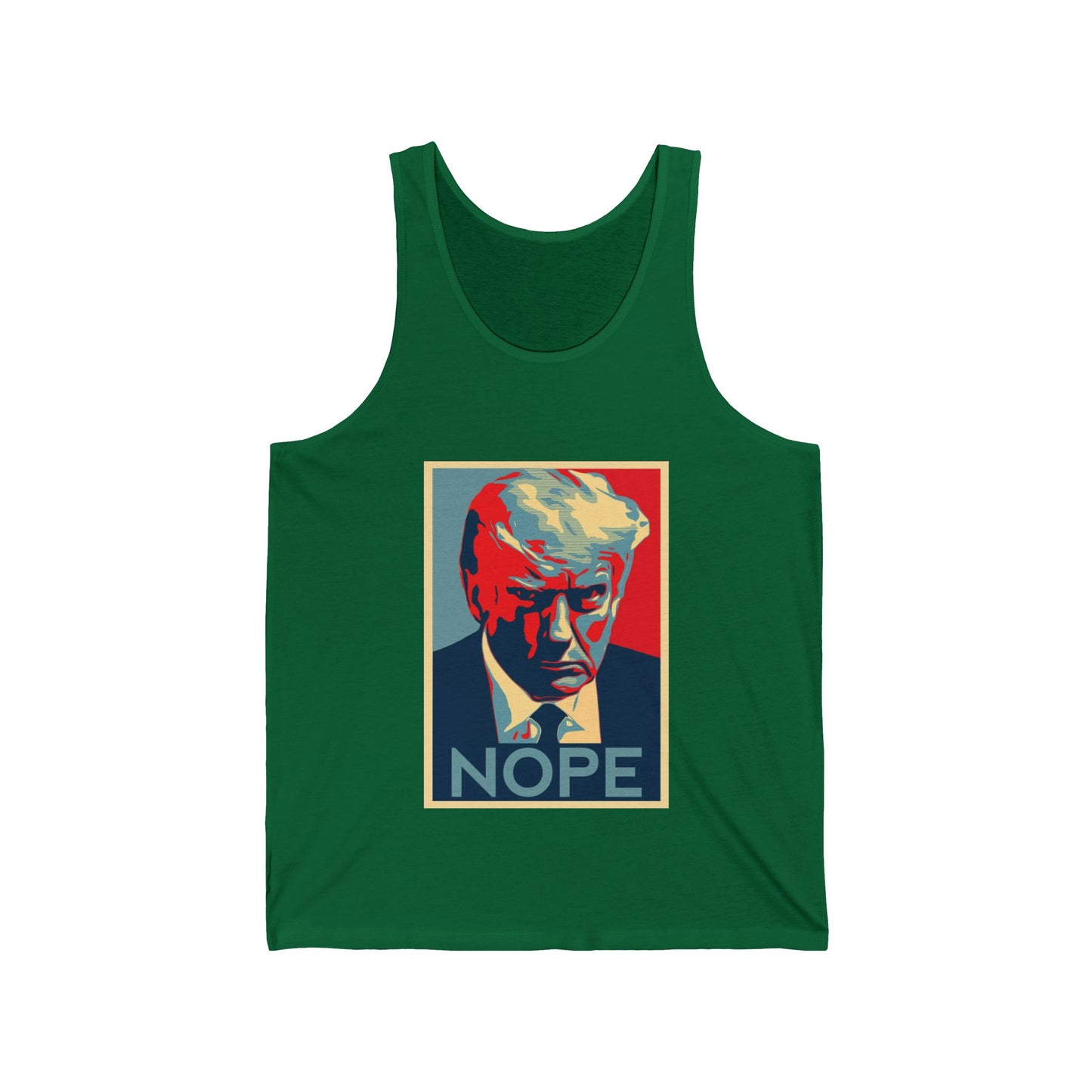 Nope to Trump - Unisex Jersey Tank Anti Trump theme