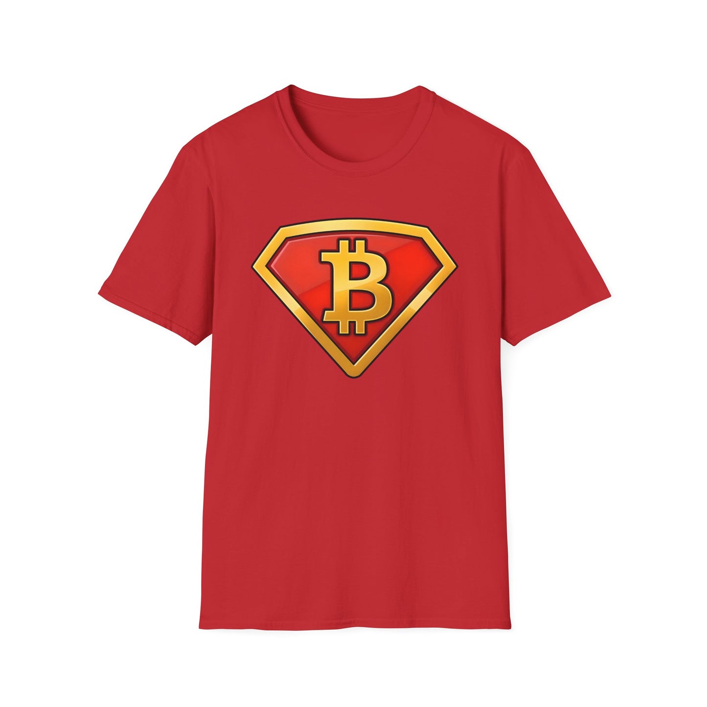 Super Bitcoin Hero Unisex T-Shirt - Cryptocurrency Lover Tee