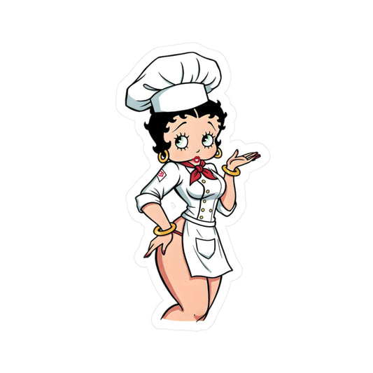 Betty Boop Chef Vinyl Decal Sticker