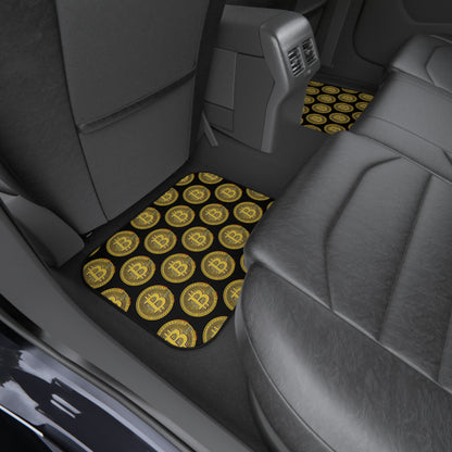 Bitcoin Car Mats Set A - Stylish Floor Mats for Crypto Enthusiasts
