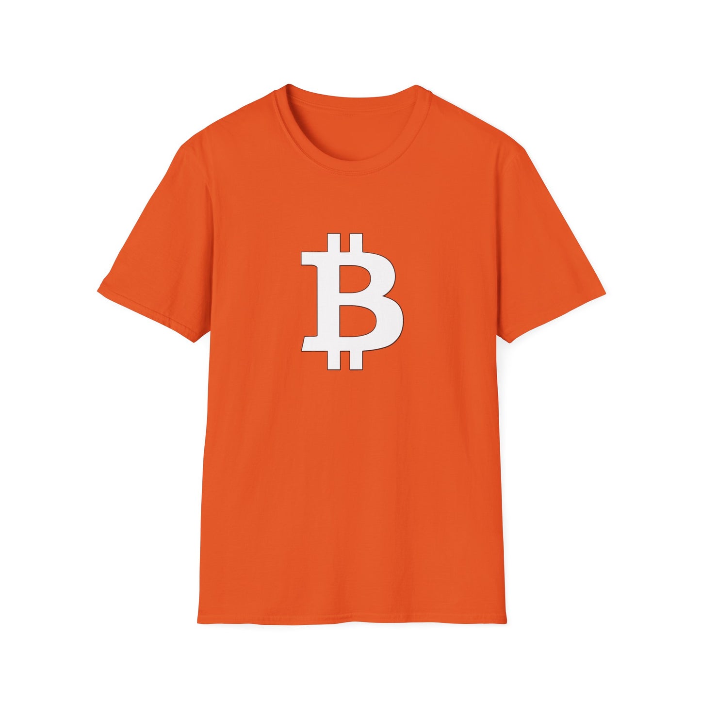 Bitcoin white logo | Softstyle T-Shirt
