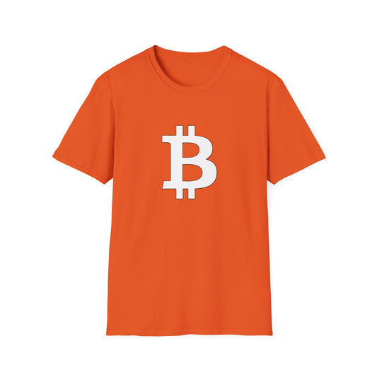 Bitcoin white logo | Softstyle T-Shirt