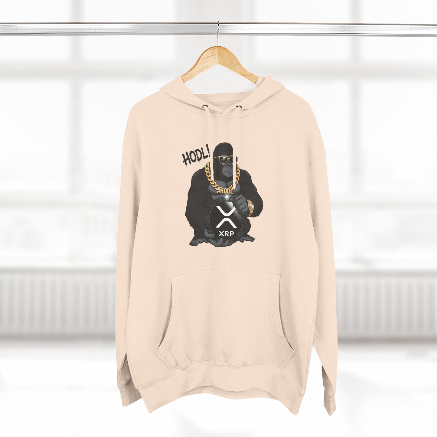 Hodl XRP Graphic Hoodie, Cryptocurrency Apparel, Funny Crypto Sweatshirt, Gifts for Crypto Enthusiasts, Stylish Fleece Hoodie