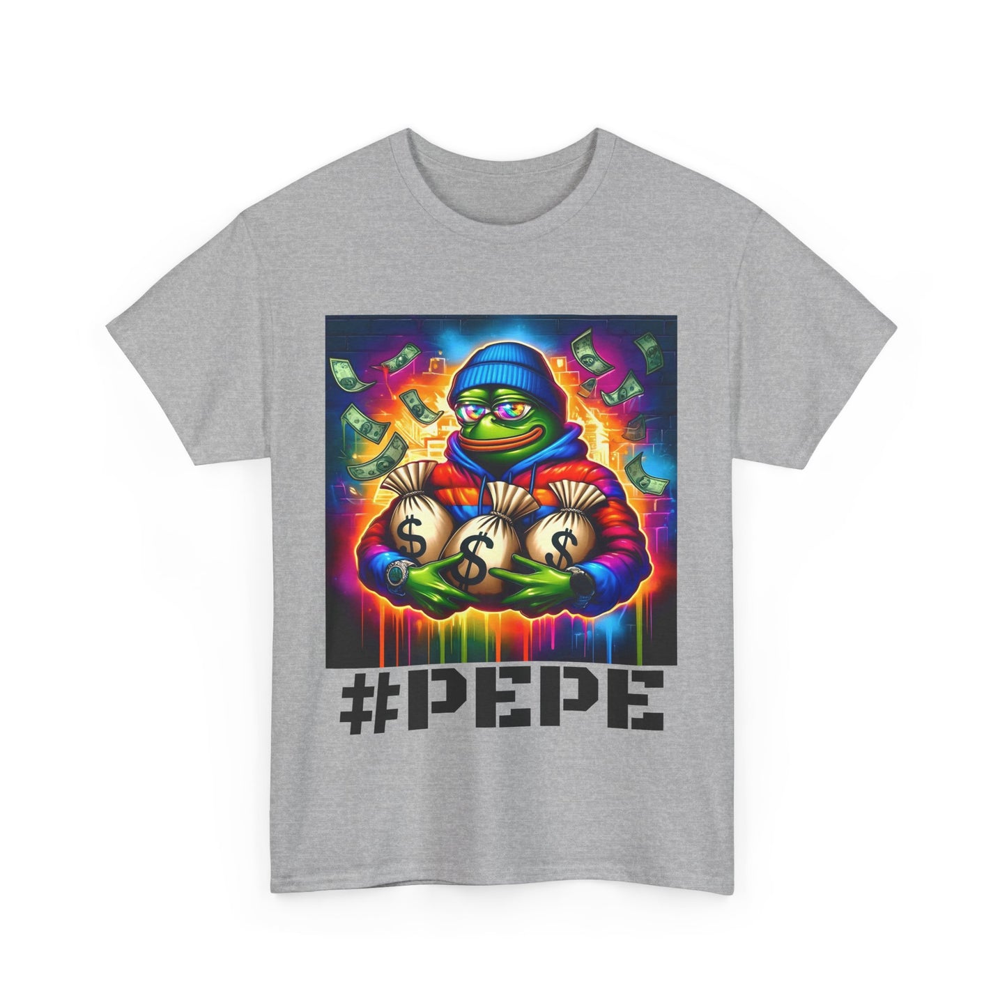 PEPE CRYPTO Unisex Heavy Cotton Tee