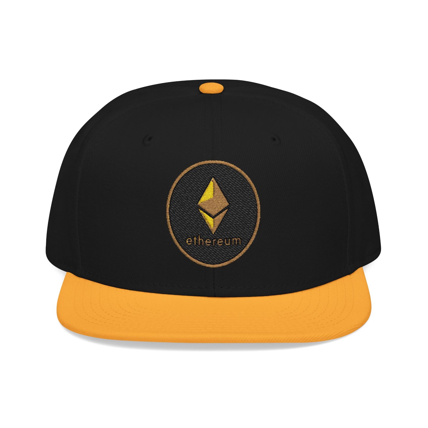 Ethereum Snapback Hat - Red Embroidered Cap for Crypto Enthusiasts