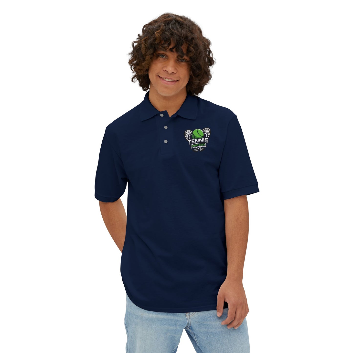 Custom Tennis Jersey Style | Men's Piqué Polo