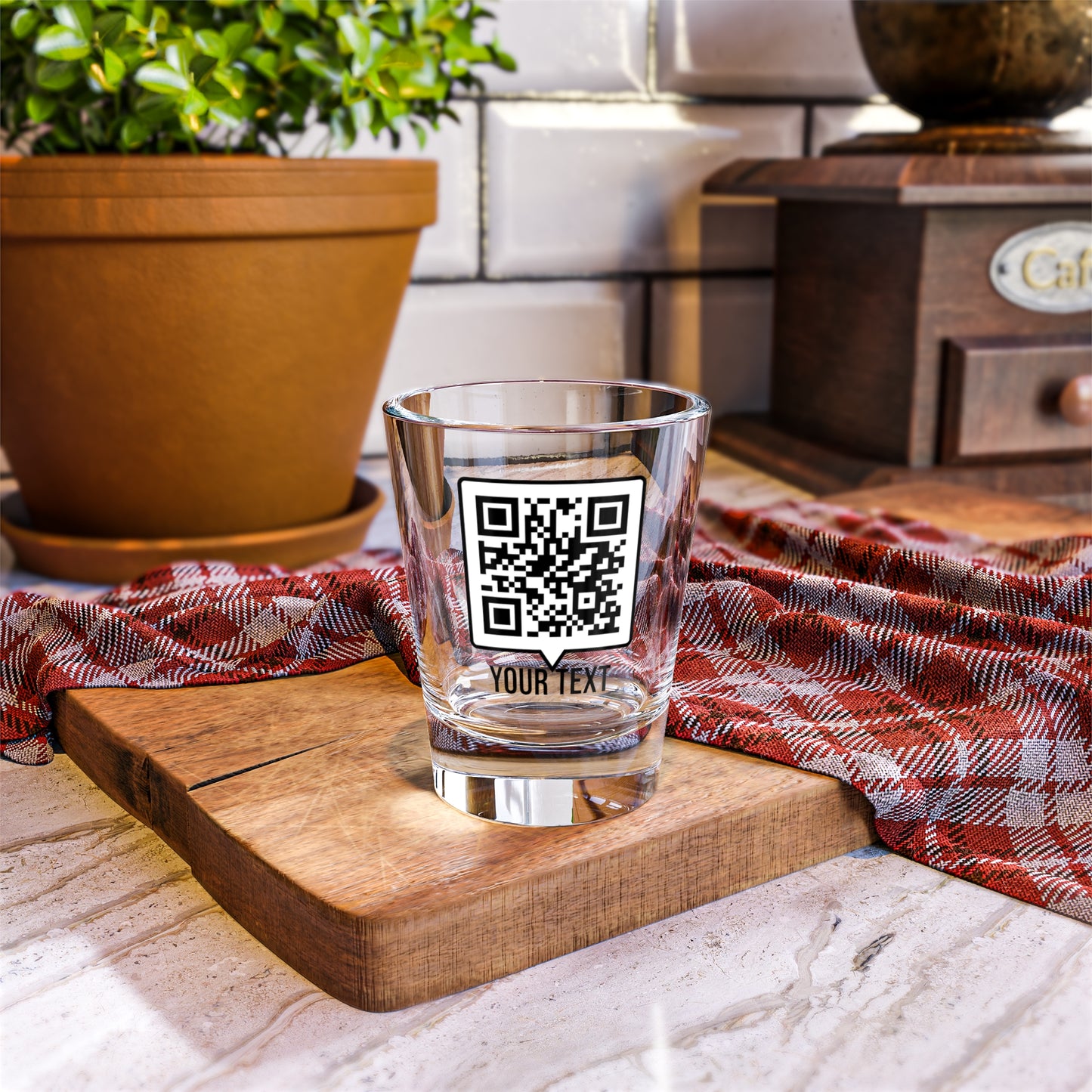 Custom QR Code | Shot Glass, 1.5oz
