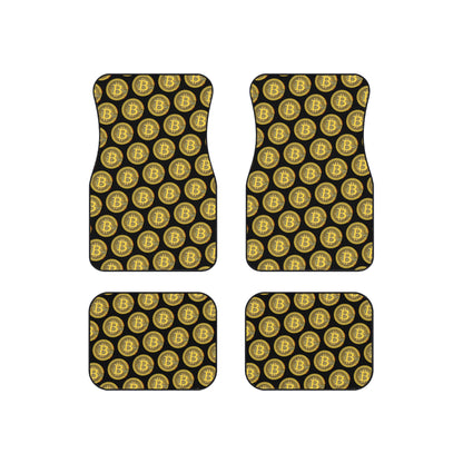 Bitcoin Car Mats Set A - Stylish Floor Mats for Crypto Enthusiasts