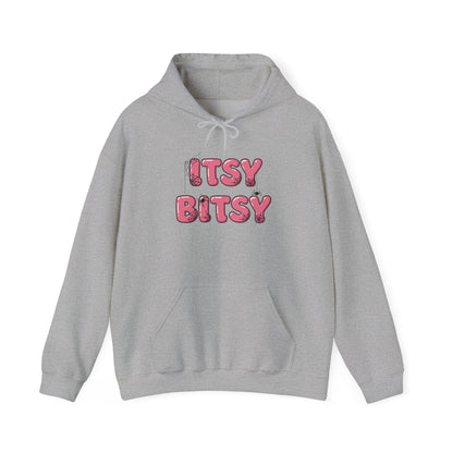 Itsy Bitsy Hoodie for Cozy Days, Perfect Gift for Friends, Cute Comfort Wear, Unique Statement Sweatshirt, Ideal for Spring Gatherings