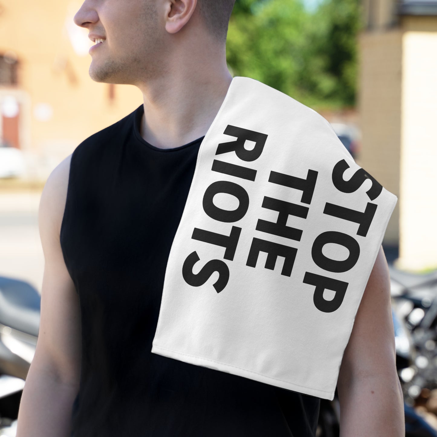 Statement Rally Towel - Stop the Riots