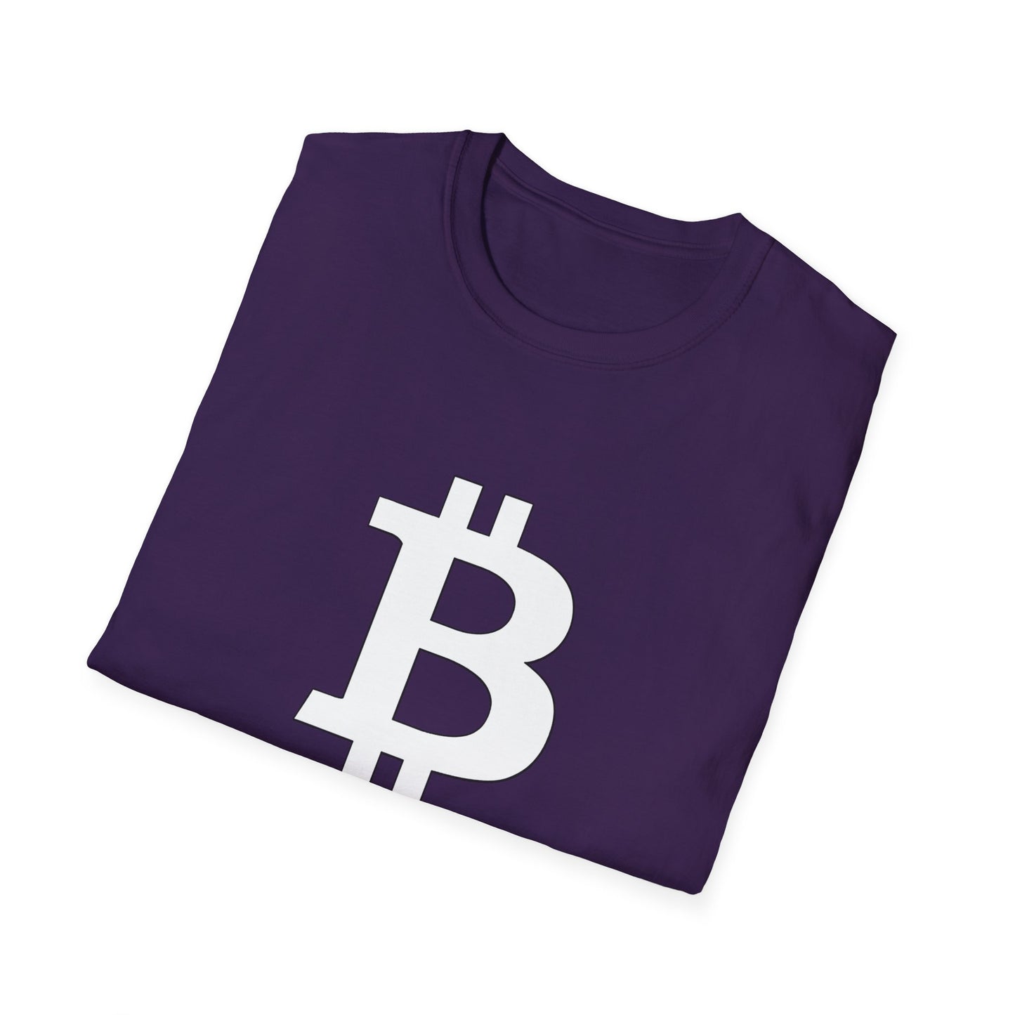 Bitcoin white logo | Softstyle T-Shirt