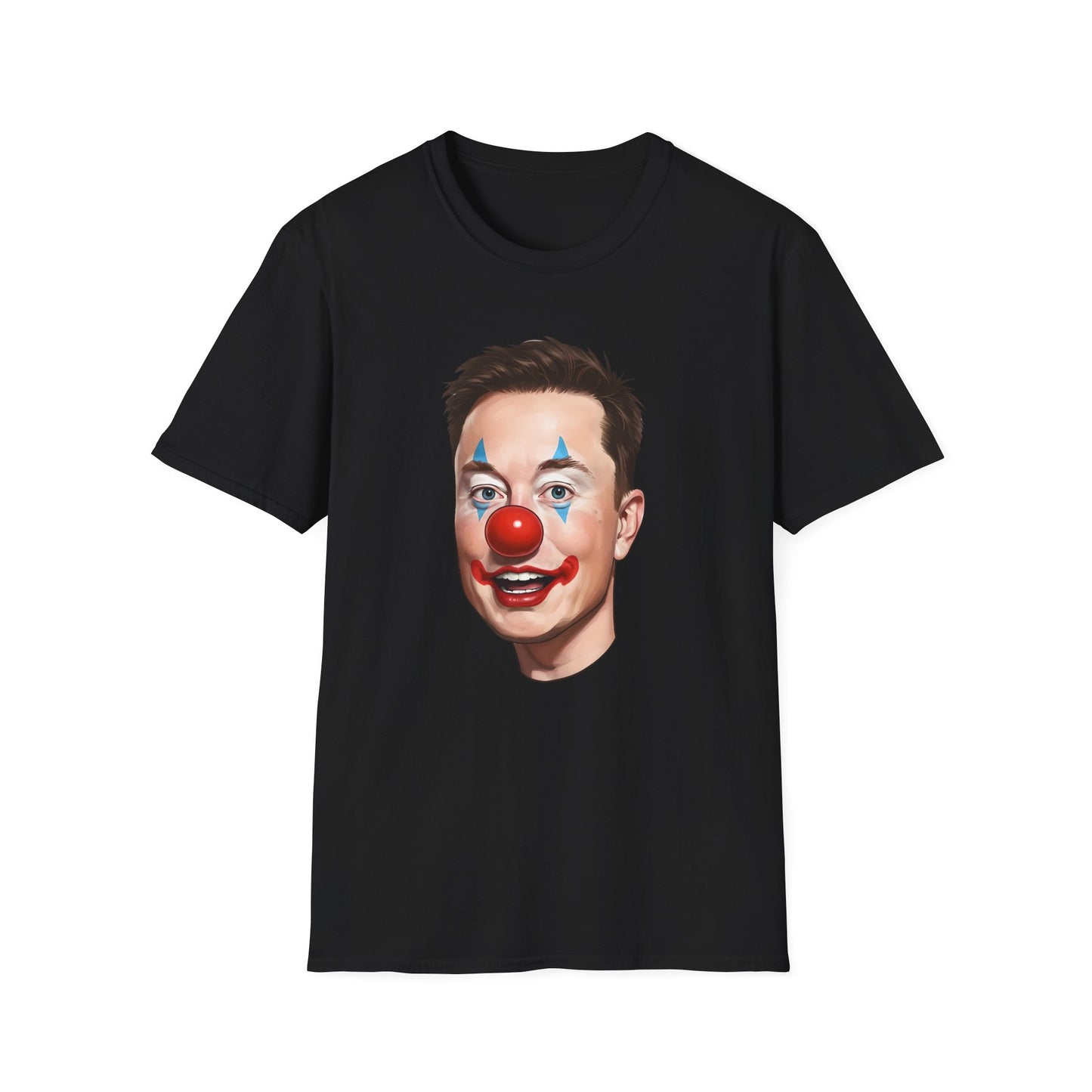 Elon Musk Clown Face | Unisex Softstyle T-Shirt