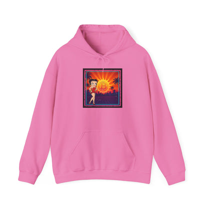 Bitcoin Betty Boop Sunrise | Unisex Heavy Blend Sweatshirt