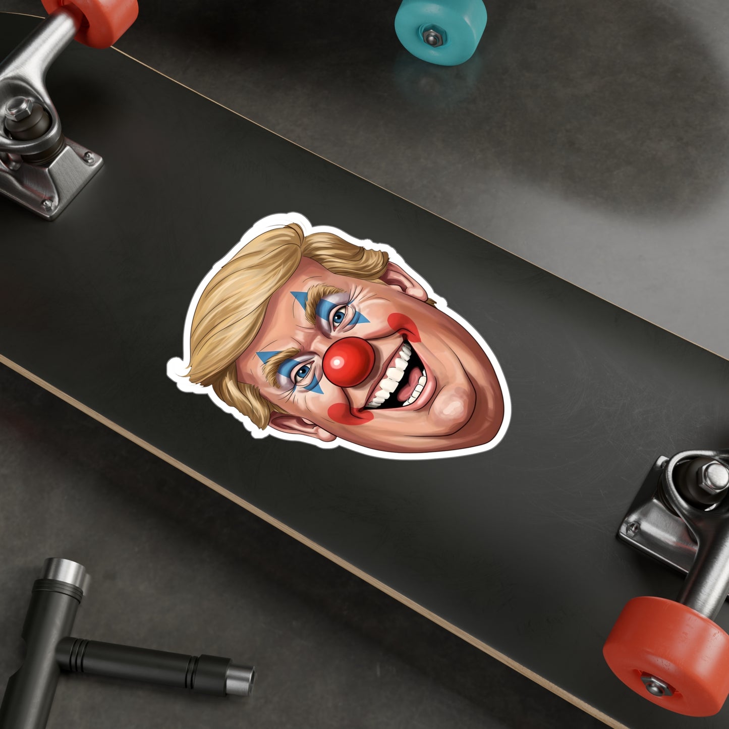 Anti Trump Clown Face - Kiss Cut Vinyl Decals