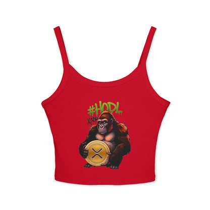 XRP #HODL Ape Crypto - Women's Strap Tank Top