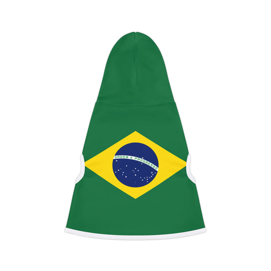 Brazilian Flag - Pet Hoodie
