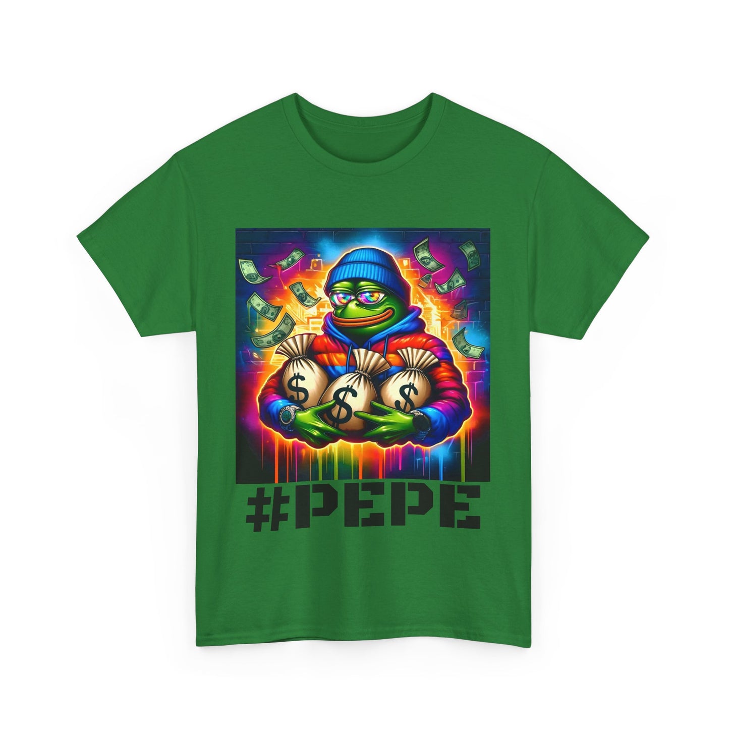 PEPE CRYPTO Unisex Heavy Cotton Tee