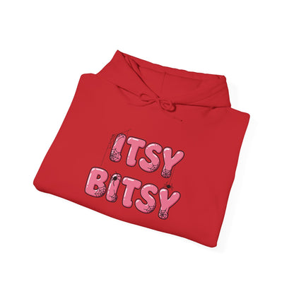 Itsy Bitsy Hoodie for Cozy Days, Perfect Gift for Friends, Cute Comfort Wear, Unique Statement Sweatshirt, Ideal for Spring Gatherings