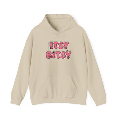 Itsy Bitsy Hoodie for Cozy Days, Perfect Gift for Friends, Cute Comfort Wear, Unique Statement Sweatshirt, Ideal for Spring Gatherings